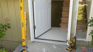 Jeld Wen Front Door Installation  Really crappy products and craftsmanship PART 1 [upl. by Mihalco51]