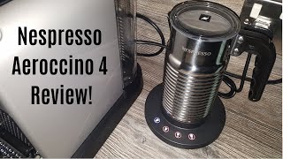 Nespresso Aeroccino 4 Milk Frother Review  Worth upgrading from the Aeroccino 3 [upl. by Alarise]