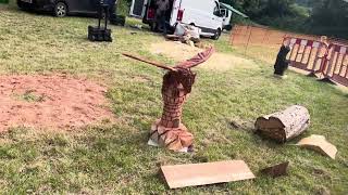 A fabulous range of wooden sculpture at Caerleon festival 2024 [upl. by Worthy]