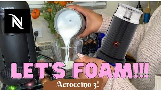 How To Foam Milk With Aeroccino 3 Make Coffee With Foam Tips amp Tricks  Easy Foamed Latte Recipe [upl. by Aicela]