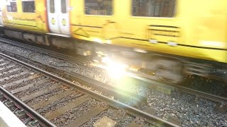 Merseyrail 507 009 making arcs at Birkdale station [upl. by Magnus455]