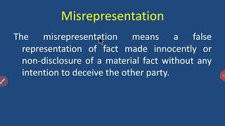 Misrepresentation [upl. by Anne-Marie]